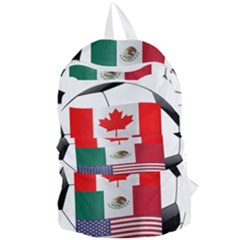 United Football Championship Hosting 2026 Soccer Ball Logo Canada Mexico Usa Foldable Lightweight Backpack by yoursparklingshop