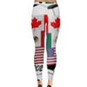 United Football Championship Hosting 2026 Soccer Ball Logo Canada Mexico Usa Inside Out Leggings View2