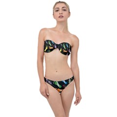 Black Classic Bandeau Bikini Set by HASHDRESS