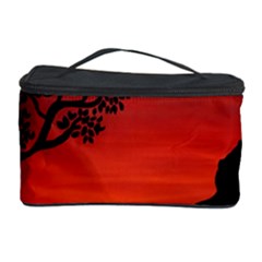 Sunset Dinosaur Scene Cosmetic Storage Case by IIPhotographyAndDesigns