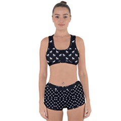 Silhouette Graphic Horses Pattern 7200 Racerback Boyleg Bikini Set by dflcprints