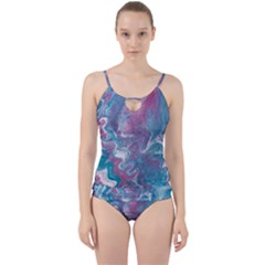 Ripples Cut Out Top Tankini Set by lwdstudio