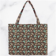 Brown With Blue Hats Mini Tote Bag by snowwhitegirl