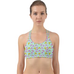 Blue Star Yellow Hats Back Web Sports Bra by snowwhitegirl