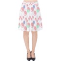 Bubblegum Cherry White Velvet High Waist Skirt View1