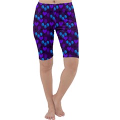 Night Cherries Cropped Leggings  by snowwhitegirl