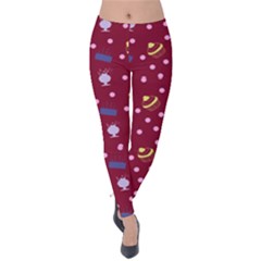 Cakes And Sundaes Red Velvet Leggings by snowwhitegirl