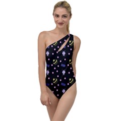 Cakes And Sundaes Black To One Side Swimsuit by snowwhitegirl