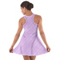 Lilac Diagonal Lines Cotton Racerback Dress View2