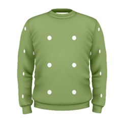 Olive Dots Men s Sweatshirt by snowwhitegirl