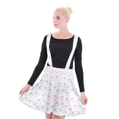 Pink Hats Suspender Skater Skirt by snowwhitegirl