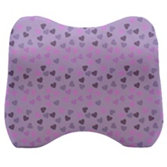 Heart Drops Violet Velour Head Support Cushion by snowwhitegirl