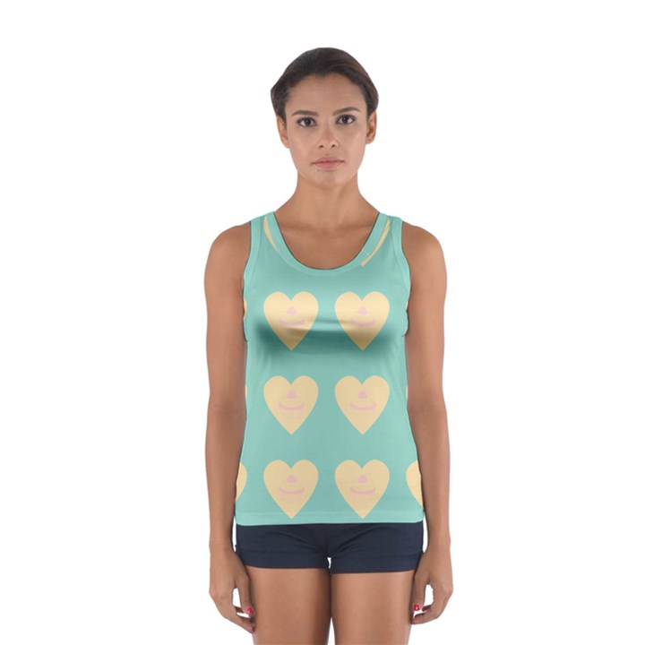 Teal Cupcakes Sport Tank Top 