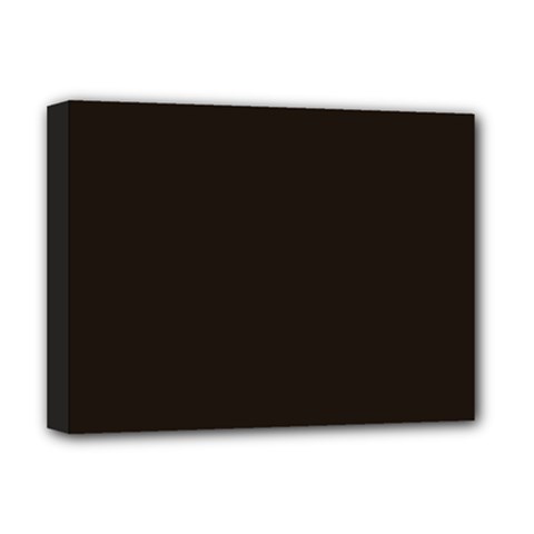 Dark Brown Deluxe Canvas 16  X 12   by snowwhitegirl