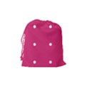 Small Pink Dot Drawstring Pouch (Medium) View2