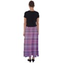 Pink Plaid Flared Maxi Skirt View2