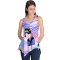 Japanese Abstract Blue Sleeveless Tunic View1