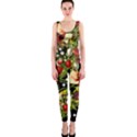 Fruit Blossom Black One Piece Catsuit View1