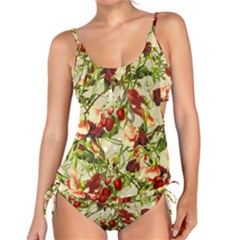 Fruit Blossom Beige Tankini Set by snowwhitegirl