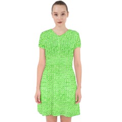 Knitted Wool Neon Green Adorable In Chiffon Dress by snowwhitegirl