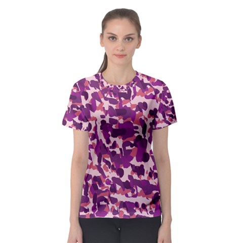 Pink Camo Women s Sport Mesh Tee by snowwhitegirl