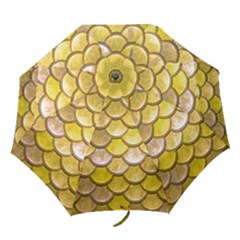 Yellow  Mermaid Scale Folding Umbrellas by snowwhitegirl