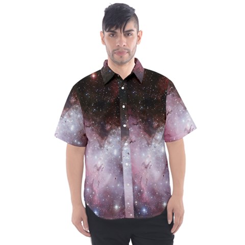 Nebula Men s Short Sleeve Shirt by snowwhitegirl