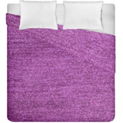 Purple Denim Duvet Cover Double Side (king Size) by snowwhitegirl