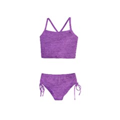 Purple Denim Girls  Tankini Swimsuit by snowwhitegirl