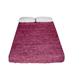 Pink  Denim Fitted Sheet (full/ Double Size) by snowwhitegirl