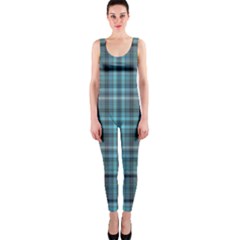 Teal Plaid One Piece Catsuit by snowwhitegirl