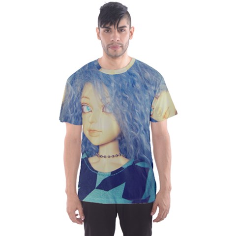 Blue Hair Boy Men s Sports Mesh Tee by snowwhitegirl