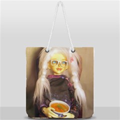 Eating Lunch Full Print Rope Handle Tote (large) by snowwhitegirl