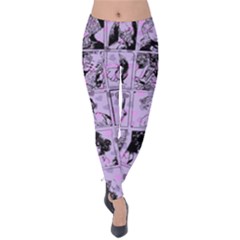 Lilac Yearbook 1 Velvet Leggings by snowwhitegirl