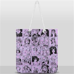 Lilac Yearbook 1 Full Print Rope Handle Tote (large) by snowwhitegirl