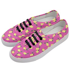 Lemons Pink Women s Classic Low Top Sneakers by snowwhitegirl