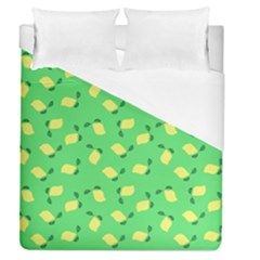 Lemons Green Duvet Cover (queen Size) by snowwhitegirl