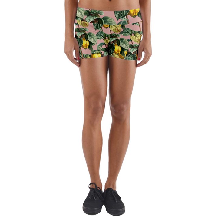 Fruit Branches Yoga Shorts