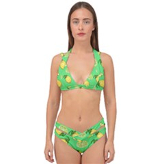 Lemons And Limes Double Strap Halter Bikini Set by snowwhitegirl