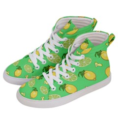 Lemons And Limes Women s Hi-top Skate Sneakers by snowwhitegirl