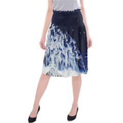 Blue Waves Sea Midi Beach Skirt by snowwhitegirl