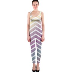 Ombre Zigzag 01 One Piece Catsuit by snowwhitegirl