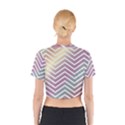 Ombre Zigzag 01 Cotton Crop Top View2