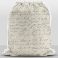 Handwritten Letter 2 Drawstring Bag (large) by vintage2030