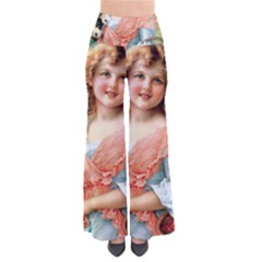 Girl With Dog So Vintage Palazzo Pants by vintage2030