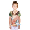 Girl With Dog Kids  One Piece Tee View1