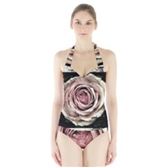 Vintage Rose Halter Swimsuit by vintage2030