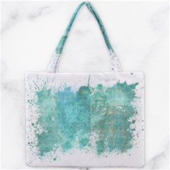 Splash Teal Mini Tote Bag by vintage2030