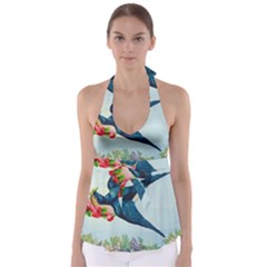 Blue Bird Babydoll Tankini Top by vintage2030