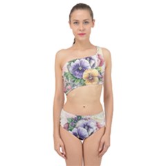 Lowers Pansy Spliced Up Two Piece Swimsuit by vintage2030